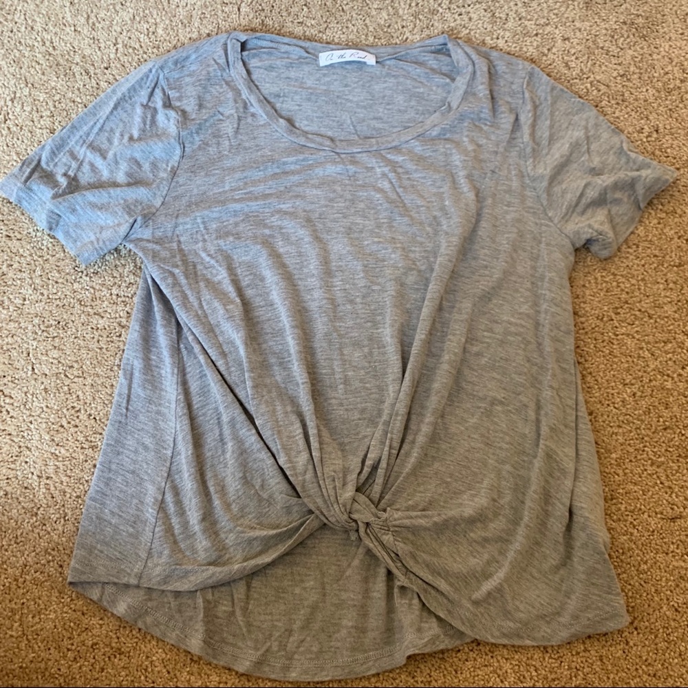 Grey cotton tee